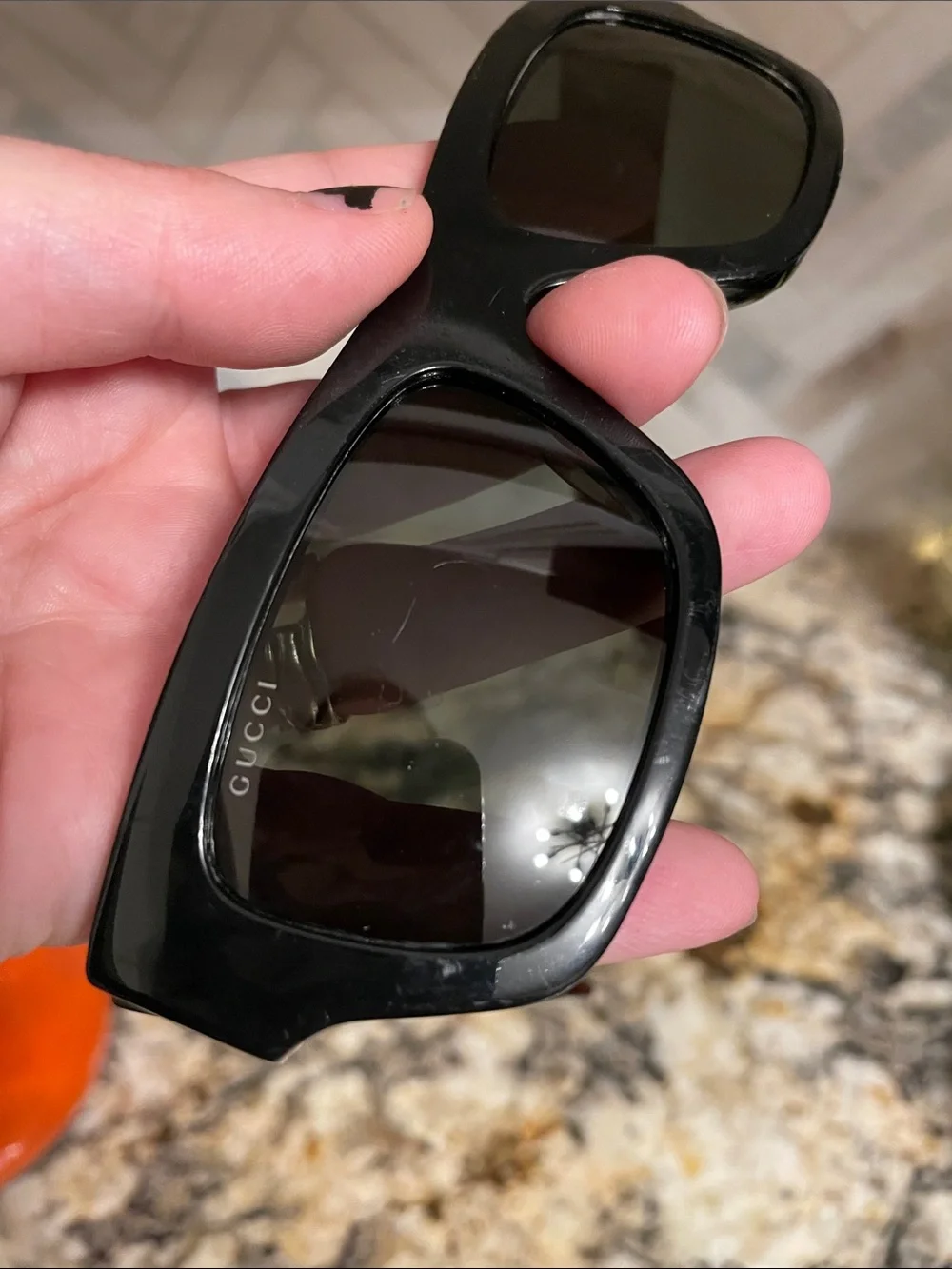 Gucci Black and Tortoiseshell Sunglasses